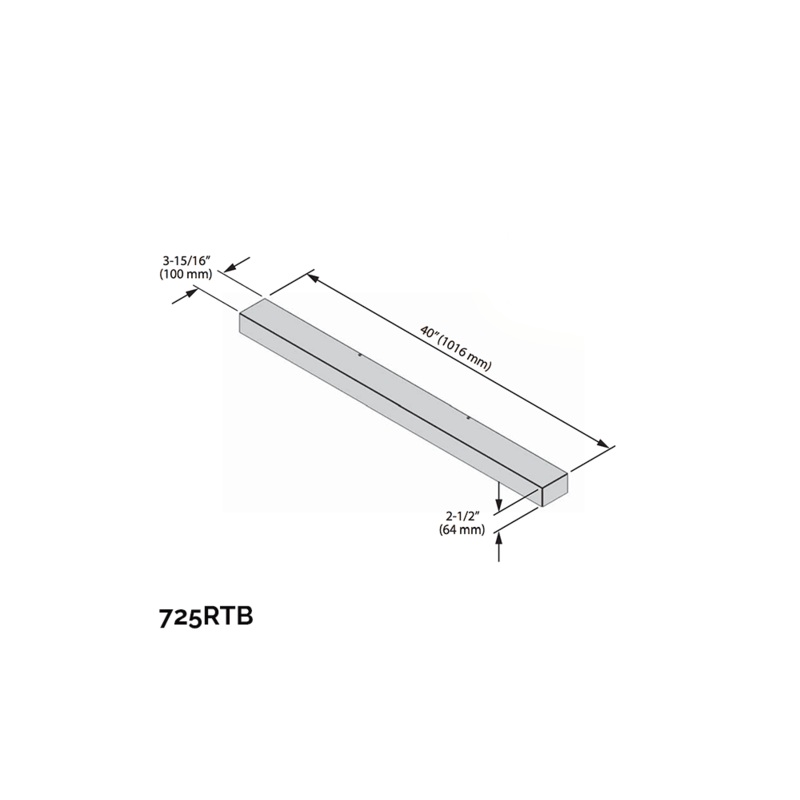 Valor Black Riser Trim (700 G3.5 Series) - 725RTB