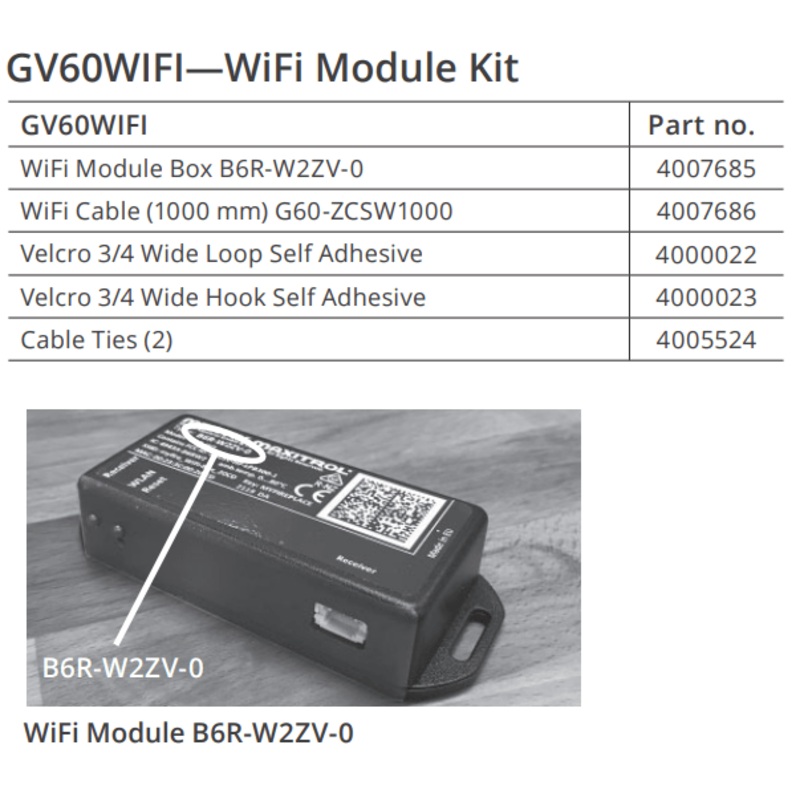 Valor Wifi Upgrade for V-module Kit - GV60WiFi