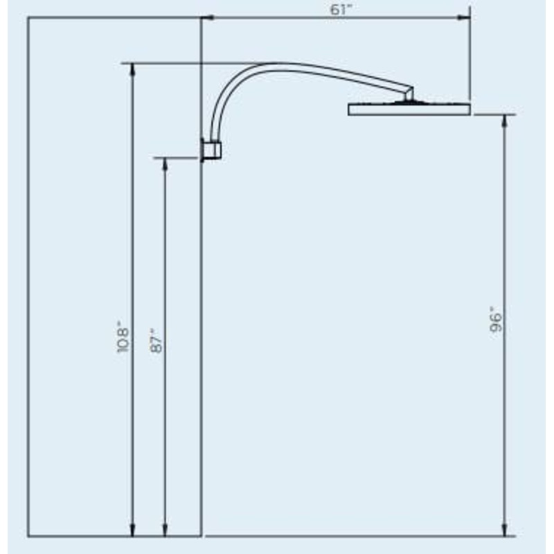 Bromic Eclipse Electric Wall-Mount Pole - BH3230006