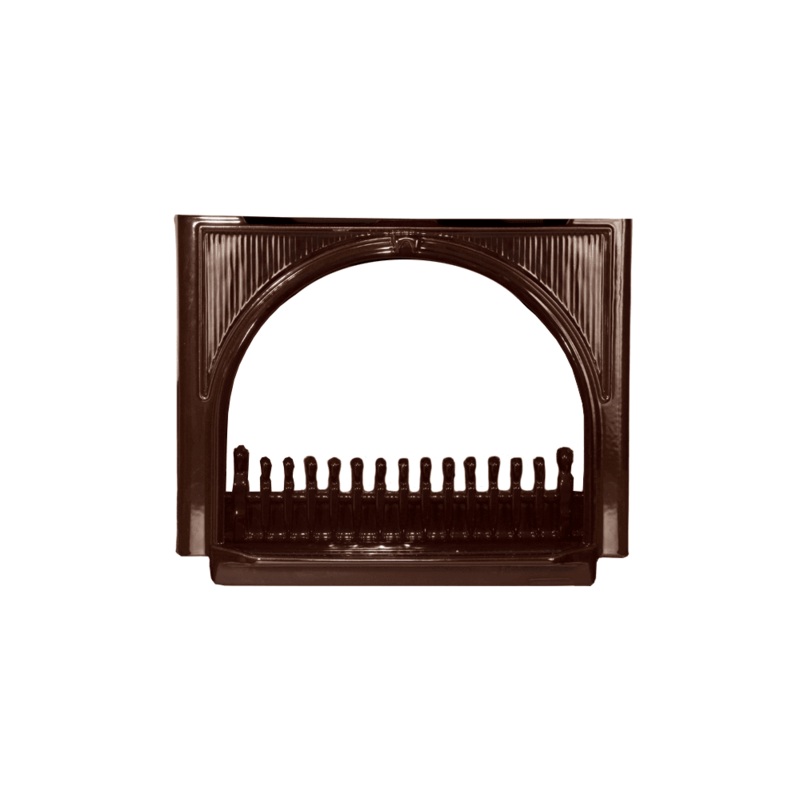 Valor Majolica Brown Enamel Madrona Traditional Arch Front (Box 2 of 2) (Madrona Freestanding Series) - MFCS02-2