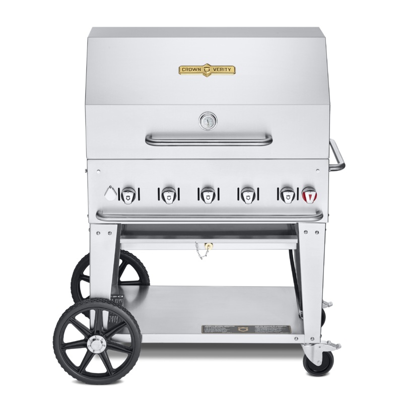 Crown Verity 36" Mobile Grill + RollDome Package