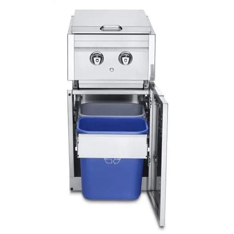 Crown Verity Infinite Series Cabinet Module with Dual Side Burner (Natural Gas) & Garbage Holder - ICM-SBNG-GH