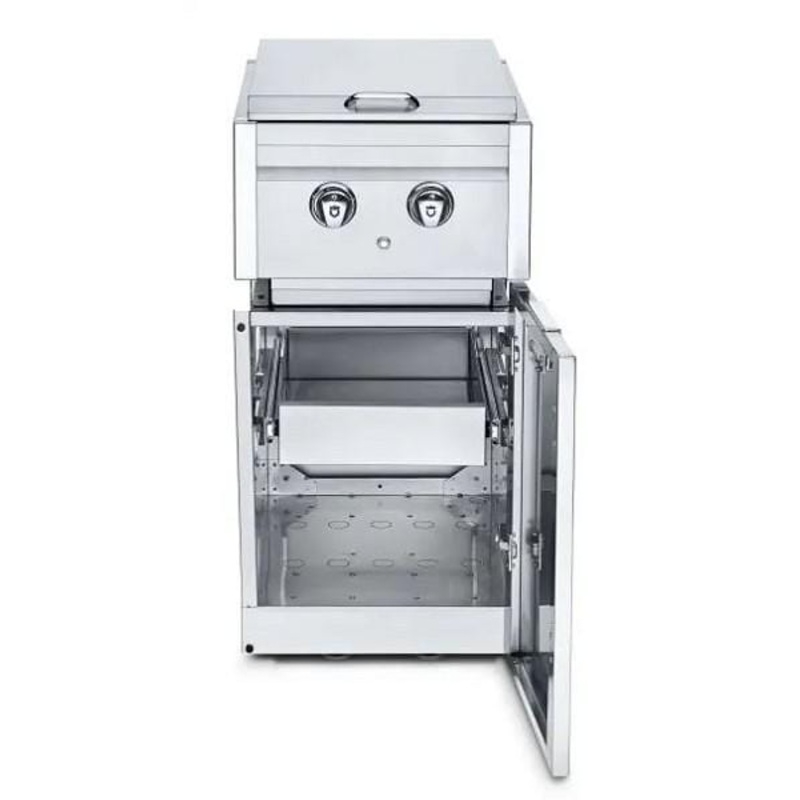 Crown Verity Infinite Series Cabinet Module with Dual Side Burner (Natural Gas) & Single Drawer - ICM-SBNG-1D