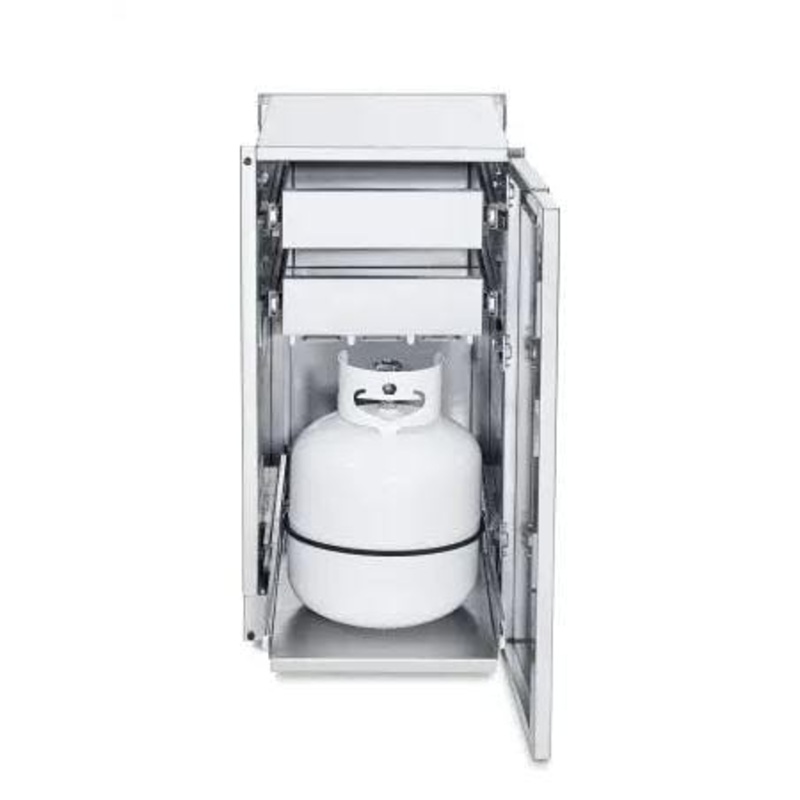 Crown Verity Infinite Series Cabinet Module with Propane Holder & Double Drawers - ICM-PH-2D