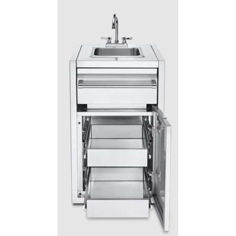 Crown Verity Infinite Series Small Built-In Cabinet with Sink & 2 Single Drawers - IBISC-SK-2D