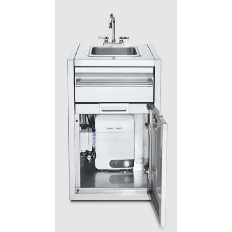 Crown Verity Infinite Series Small Built-In Cabinet with Sink & Water Heater - IBISC-SK-WH