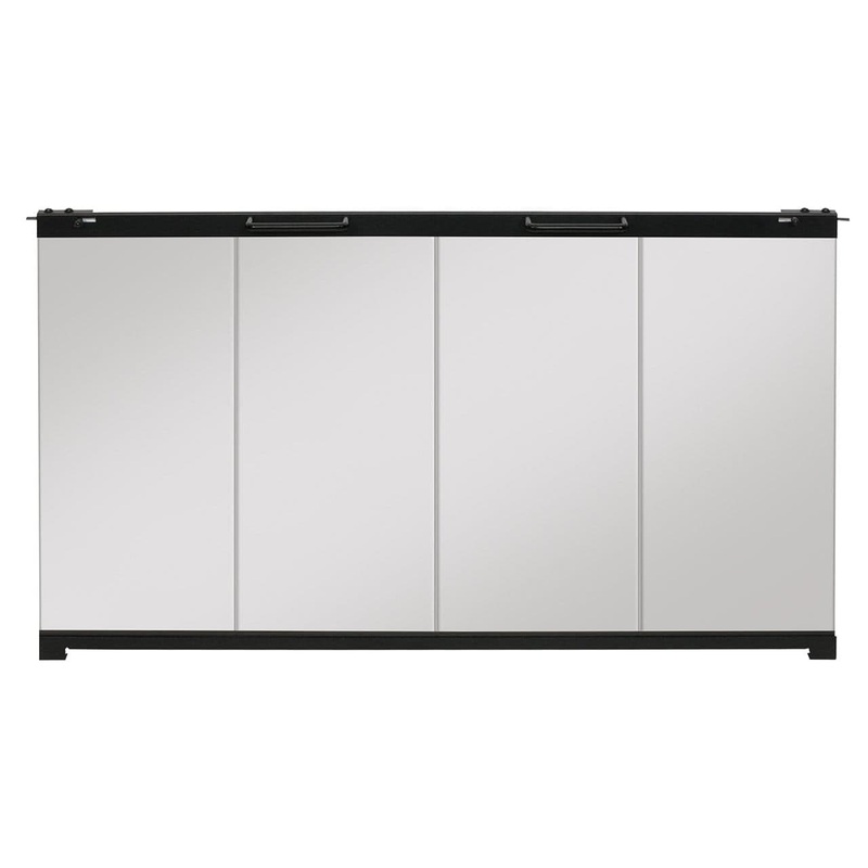 Dimplex Bi-Fold Look Glass Door (39") - BFDOOR39BLKSM