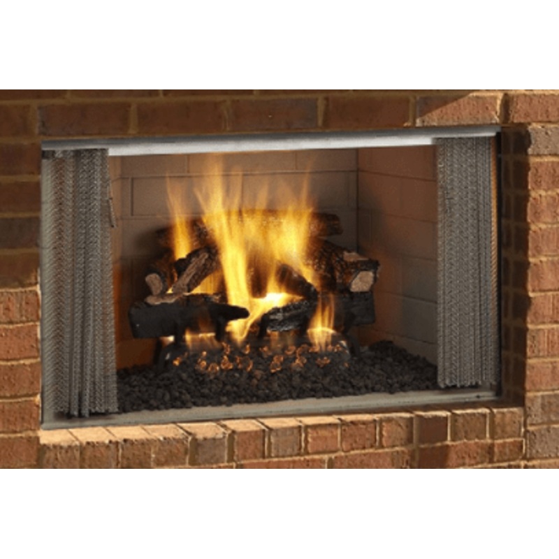 Majestic Villawood 42" Outdoor Wood Fireplace (Traditional Refractory)