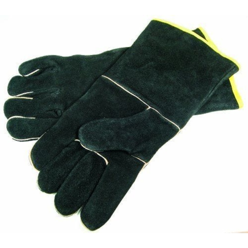 GrillPro Black Leather Grilling Gloves - 00528