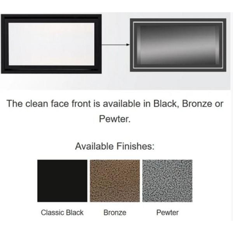Majestic Black Clean Face Trim (Echelon II 48) - CFT-48-BK-C