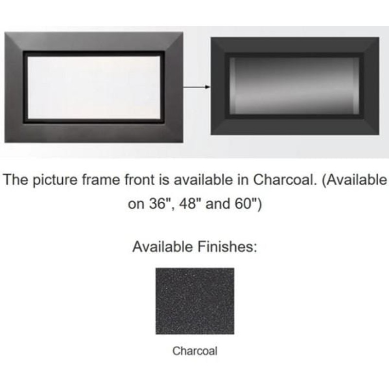 Majestic Charcoal Picture Frame Front (Echelon II 48) - PFF-48-CH-C