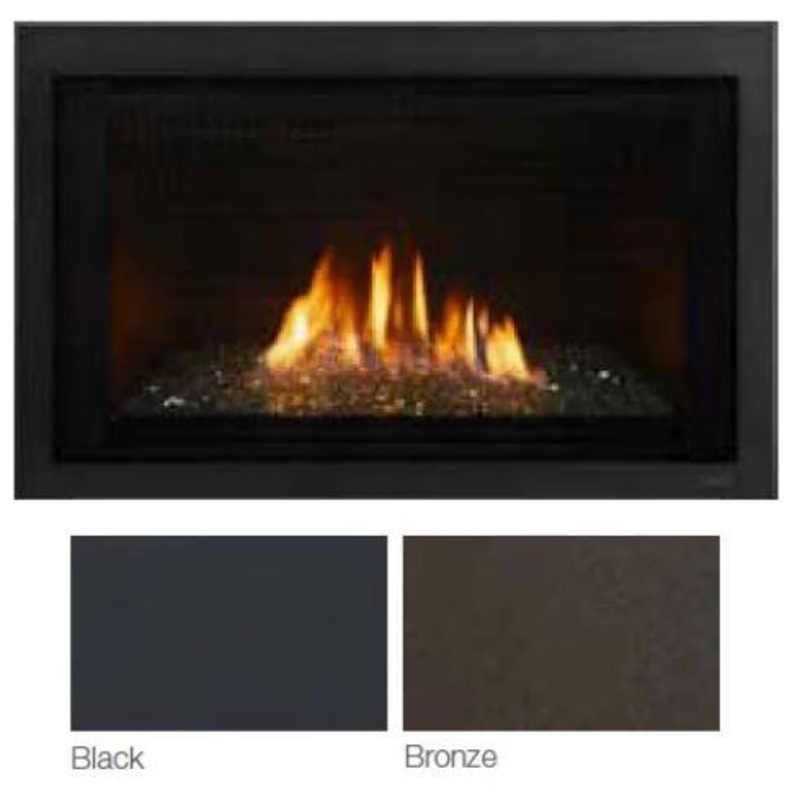 Majestic Black Clean 35" Screen Front (Ruby Insert 35") - CSFI35BK