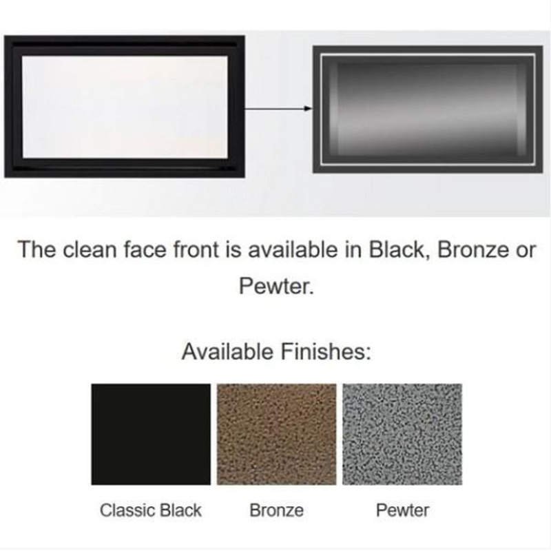 Majestic Black Clean Face Trim (Echelon II 36ST) - CFT-36-BK-C