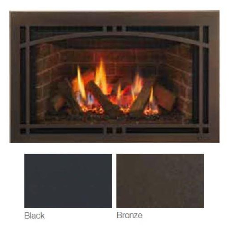 Majestic Black Contemporary Arch 30" Screen Front (Jasper & Ruby Insert 30") - CASFI30BK