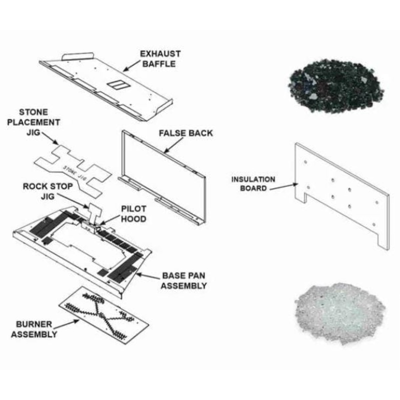 Majestic Contemporary Conversion Kit (Ruby Insert 35") - CKRUBY35