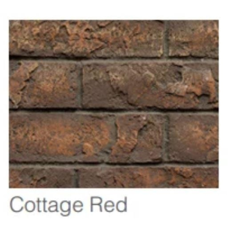 Majestic Cottage Red Brick Interior Panel (Marquis II See-Through 42) - BRICKMQ42STCR