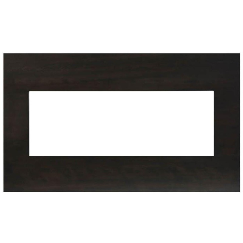 Amantii 40" Knotty Black Wood Mantel Surround (40" Panorama Extra Slim) - MAN-BMKB-XS40