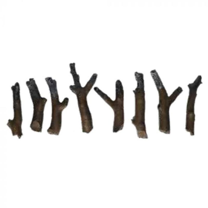Amantii 8 Piece Natural Wood Log Set - LOGSET-8PCE-XS