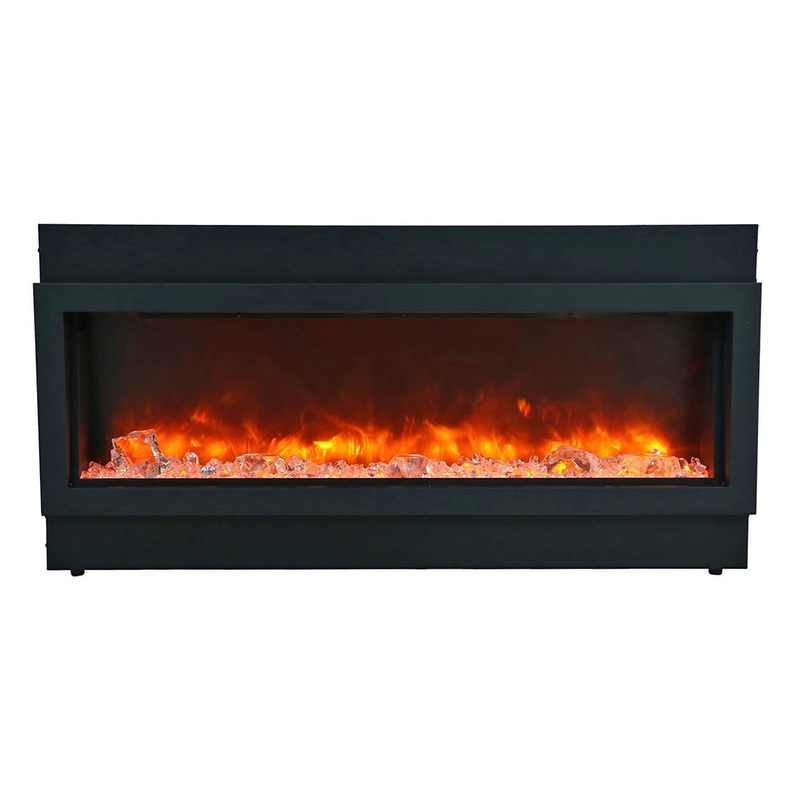 Amantii Panorama Deep Extra Tall 40 Indoor / Outdoor Built-in Electric Fireplace