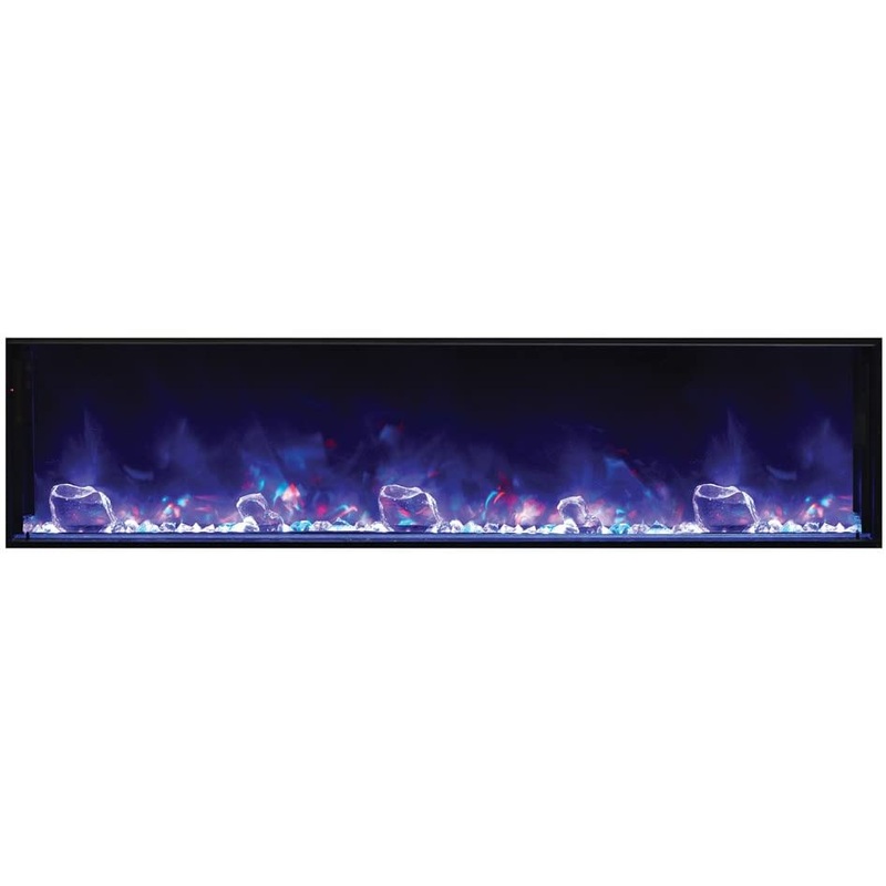 Amantii Panorama Deep Extra Tall 72 Indoor / Outdoor Built-in Electric Fireplace