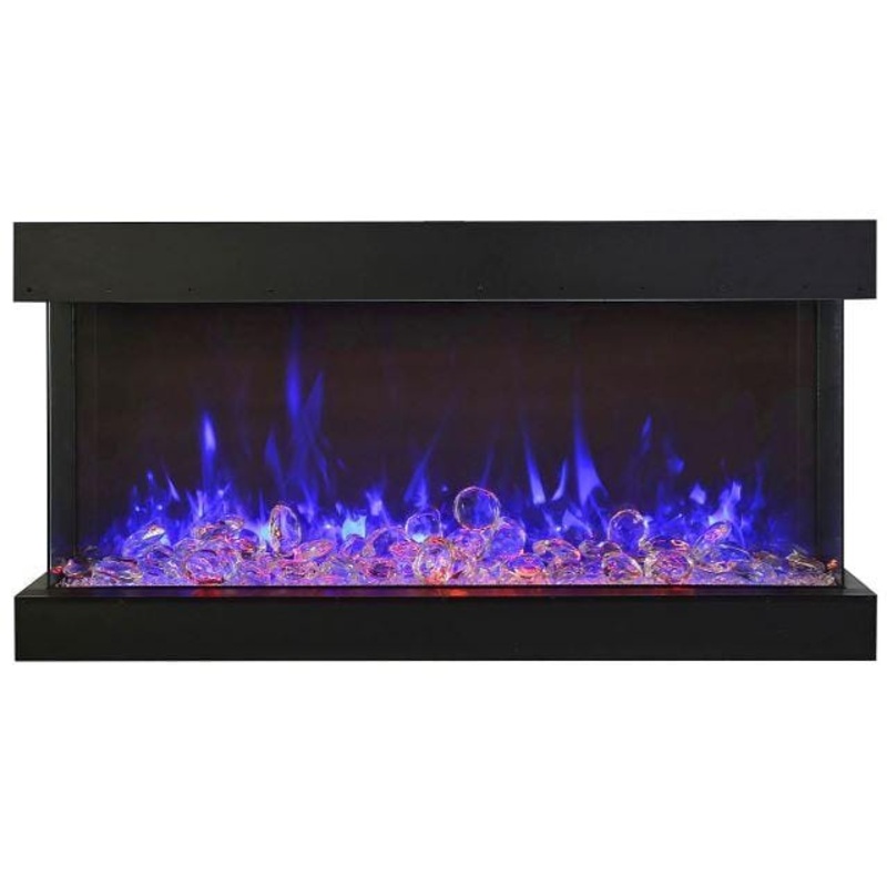 Amantii Tru-View Extra Tall 60 3-sided Indoor / Outdoor Electric Fireplace