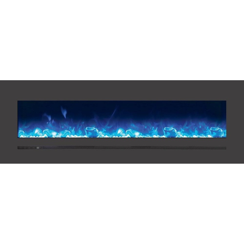 Amantii Wall/Flush-Mount 60" Electric Fireplace w/ Steel Surround