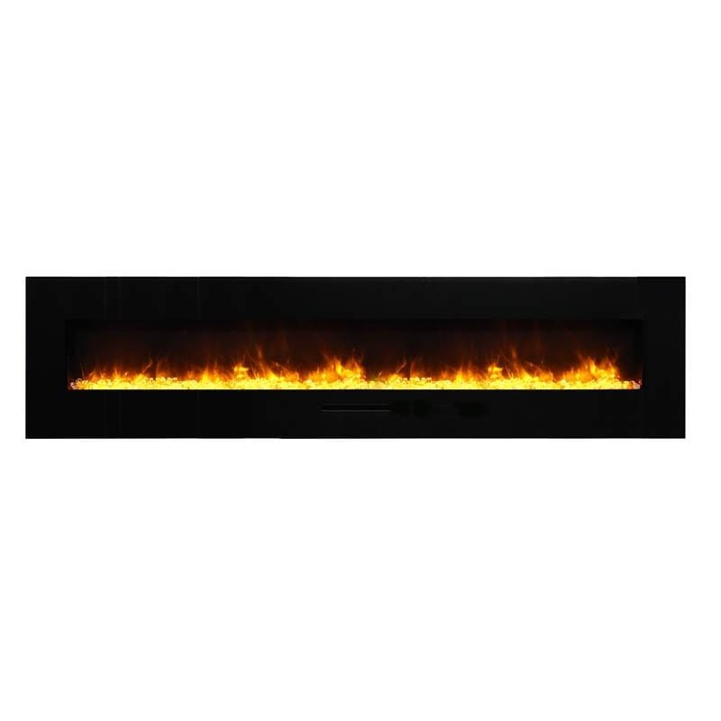 AmantiiWall/Flush-Mount 88" Electric Fireplace