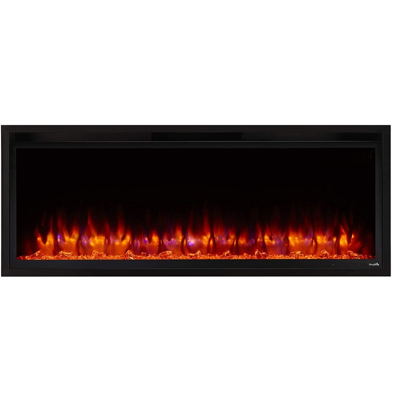 Simplifire 50" Allusion Platinum Linear Electric Fireplace