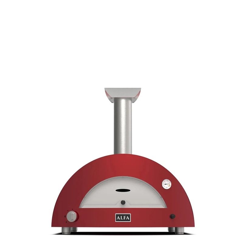 Alfa Moderno 2 Pizze Gas Fired Pizza Oven (Ruby Red)