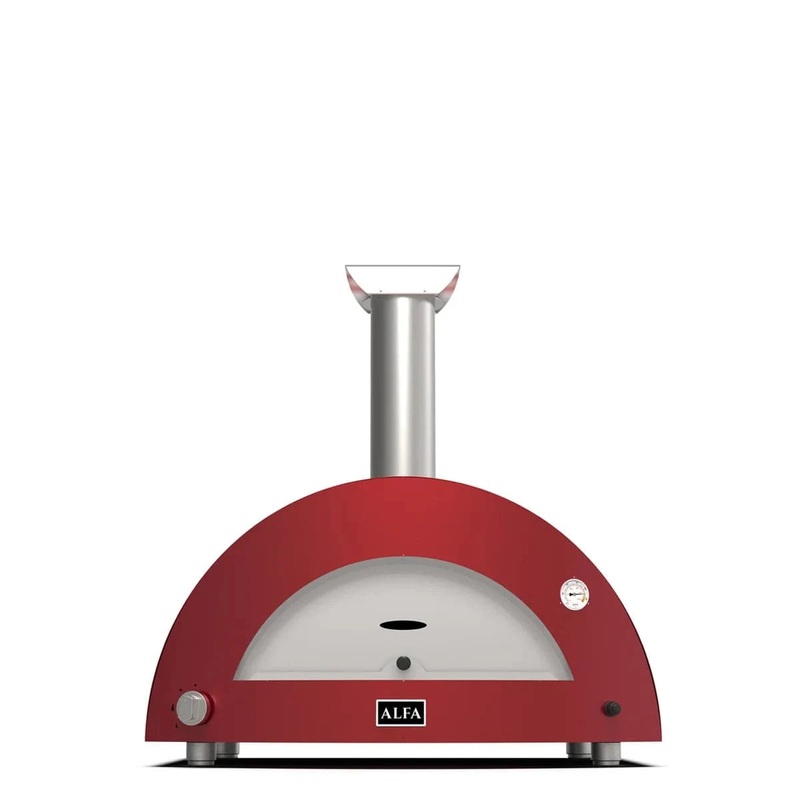 Alfa Moderno 3 Pizze Gas-Fired Pizza Oven (Ruby Red)