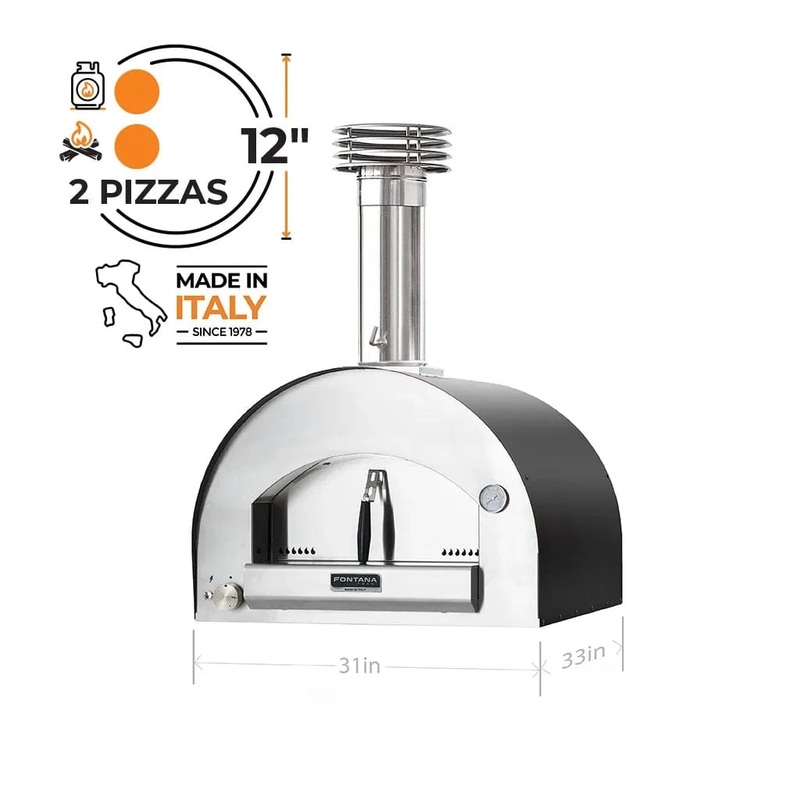Fontana Forni Napoli Hybrid Gas & Wood Pizza Oven