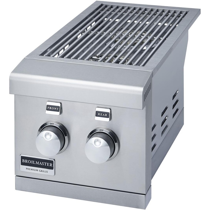 Primo 12" Stainless Steel Natural Gas Double Side Slide-in Burner - BSABF12N
