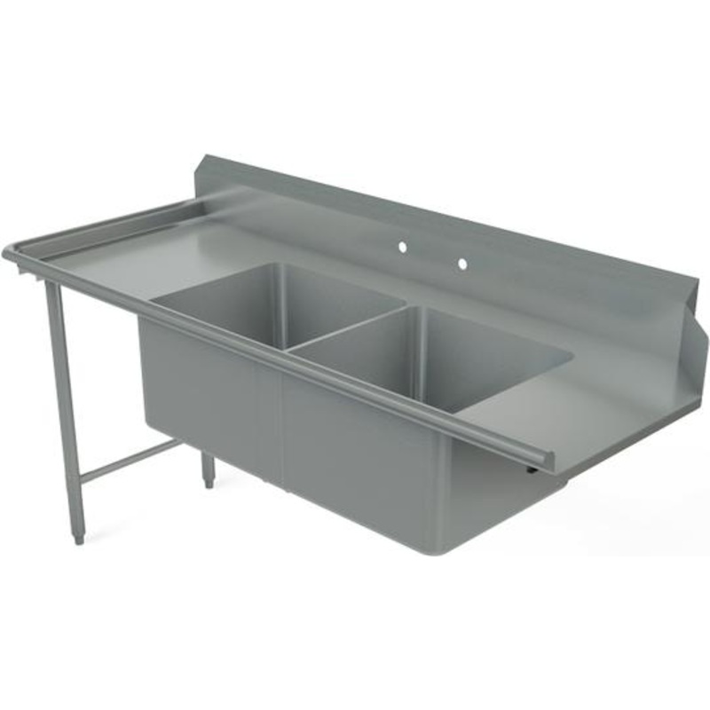 Tarrison - 60" x 30" Left-to-Right Operation Soiled Dish Table With Two Compartment - TA-SPDT260L-Kit