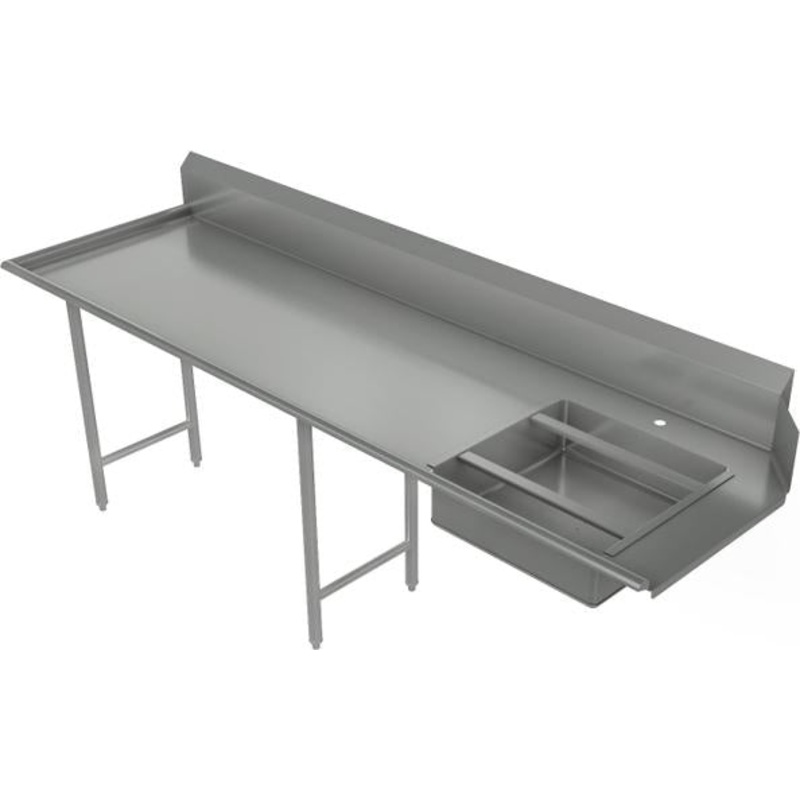 Tarrison - 96" x 30" Left-to-Right Operation Straight Soiled Dishtable - TA-SDT96L