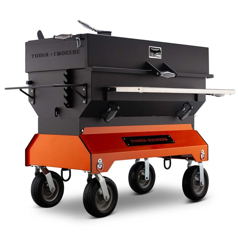 Yoder 24 x 48 Flat Top Charcoal Grill w/ Competition Cart