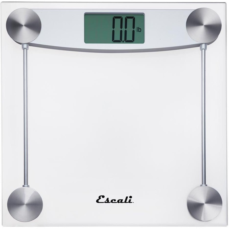 Escali - Glass & Chrome Bathroom Scale - E184