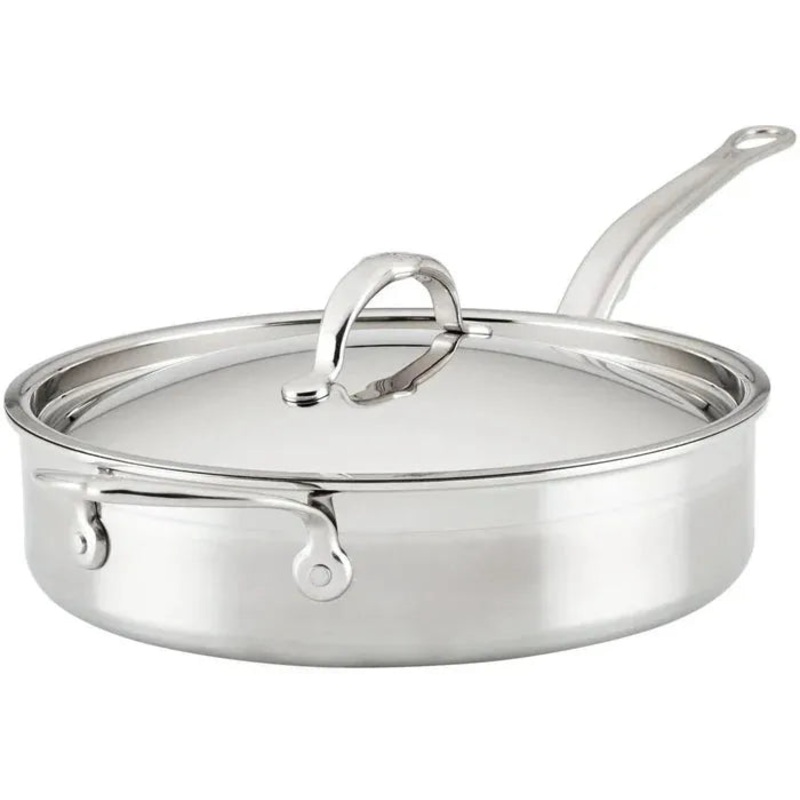 Hestan - 3.5 QT ProBond Professional Clad Stainless Steel Nonstick Saute Pan with Lid - 31707