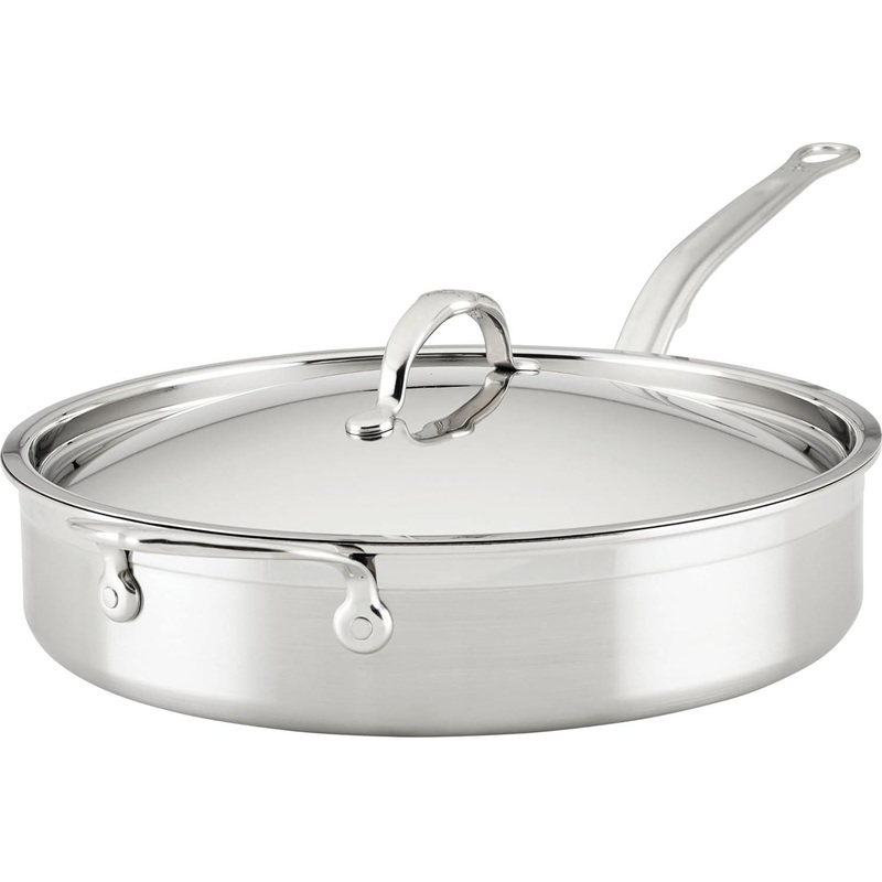 Hestan - ProBond 5-Qt Clad Stainless Steel TITUM Nonstick Saute Pan With Lid - 31687