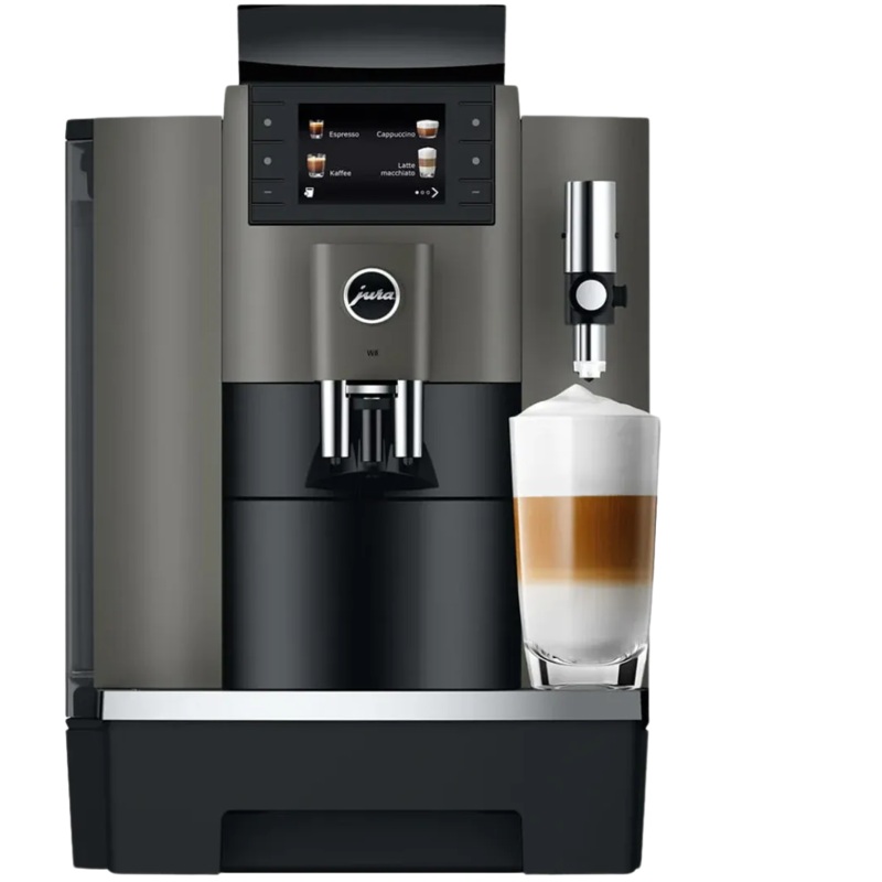 Jura - W8 Dark Inox Professional Coffee Machine - 15650
