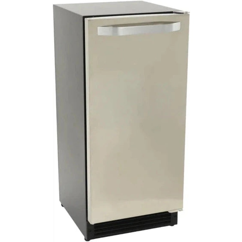 Maxx Cold - 25 lb Stainless Steel Black Crescent Ice Machine - MIM25C