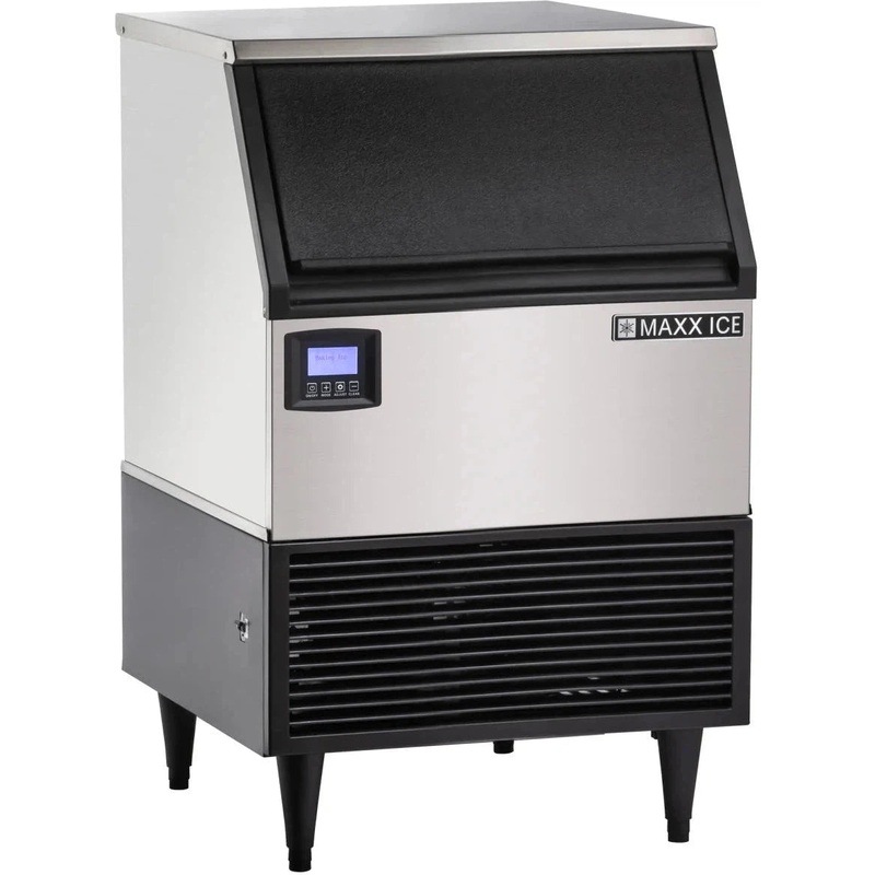 Maxx Cold - Intelligent Series 150 lb Stainless Steel Full Dice Ice Machine - MIM150N
