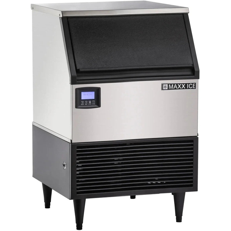 Maxx Cold - Intelligent Series 150 lb Stainless Steel Half-Dice Ice Machine - MIM150NH