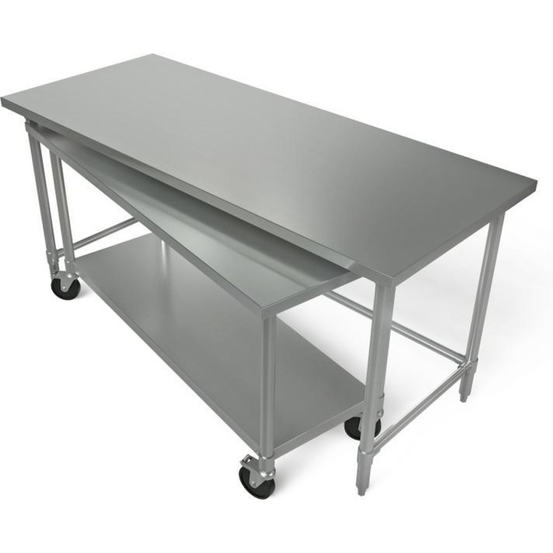 Tarrison - 48" x 30" Worktable with Nested Lower Table - TA-NT304836-KIT
