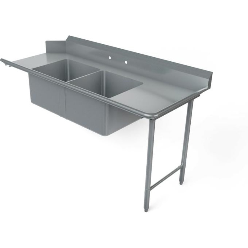 Tarrison - 72" x 30" Right-to-Left Operation Soiled Dish Table With Two Compartment - TA-SPDT272R-Kit