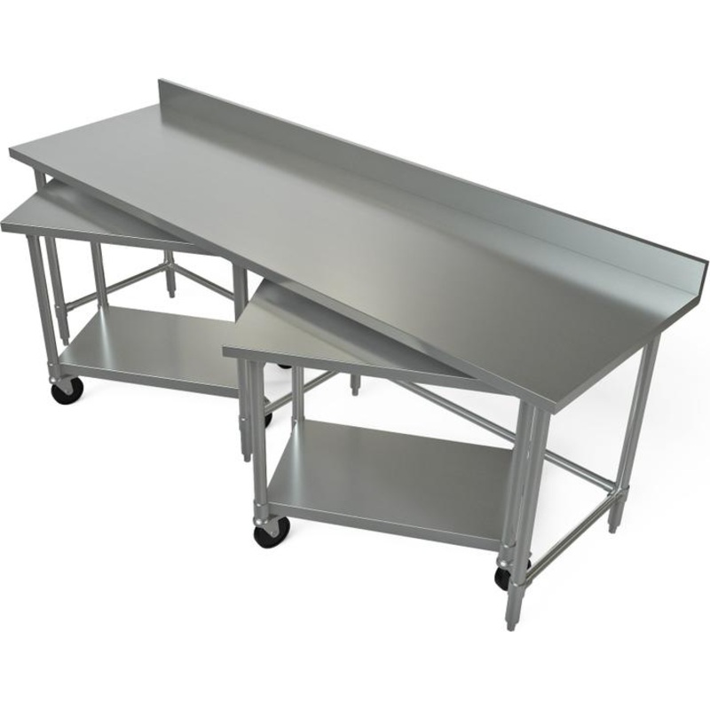 Tarrison - 84" x 30" Work Table with Nested Lower Table - TA-NT308472-KIT