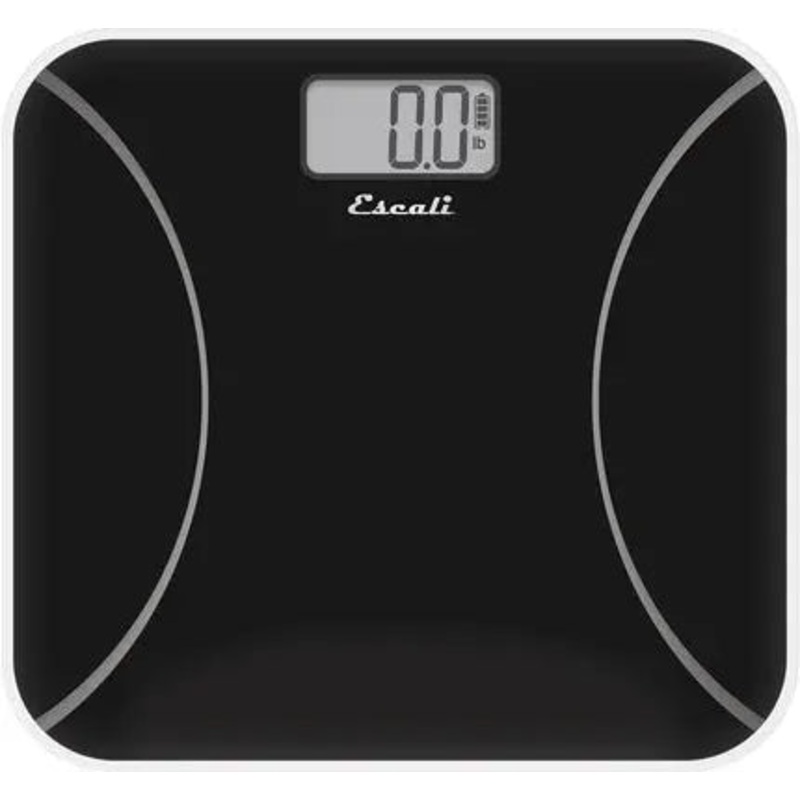 Escali - 400 lbs Black Kinetic Bathroom Scale - BK180-B