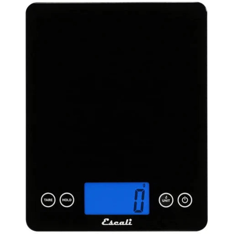 Escali - Arti Extra-Large Black Glass Digital Scale - 2210IB