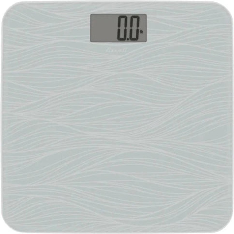 Escali - Grey Pattern Square Bathscale - B180SG