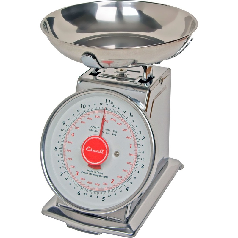 Escali - Stainless Steel Mercado Mechanical Dial Scale - DS115B