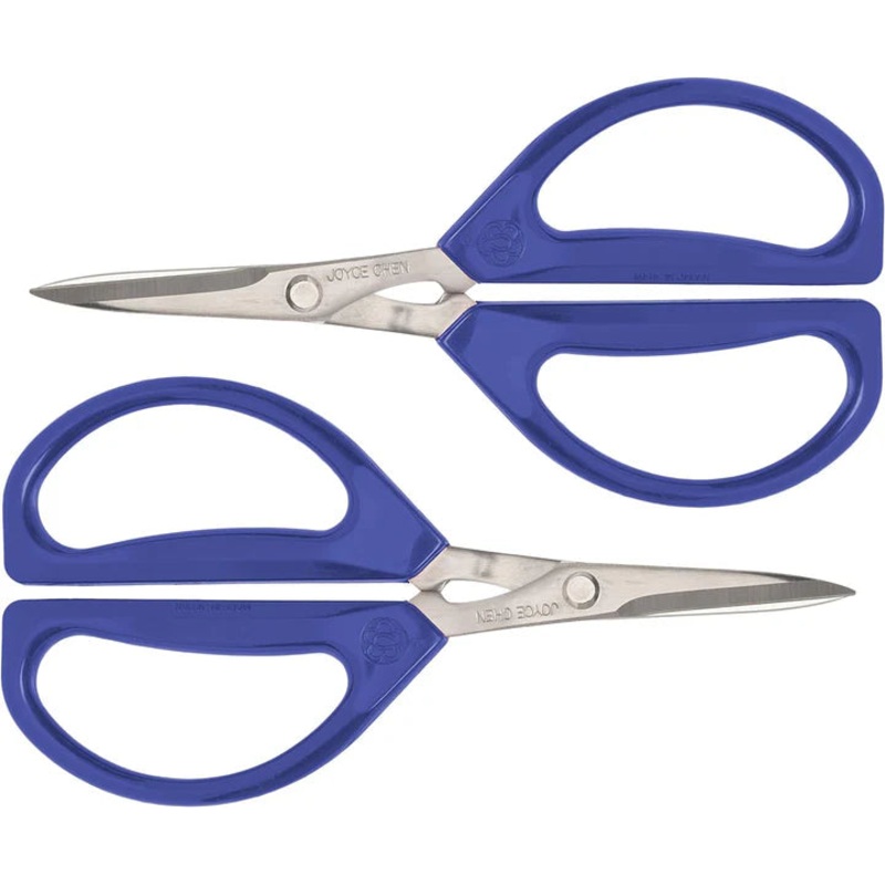 Joyce Chen - 6.3" Original Unlimited Kitchen Scissors with Blue Handles, Pack of 2 - KCHZ09008